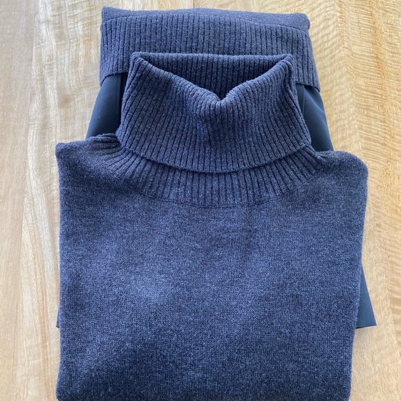 Soft Surroundings Black Chloe Pleated Turtleneck Sweater Dress Ps - Picture 11 of 11